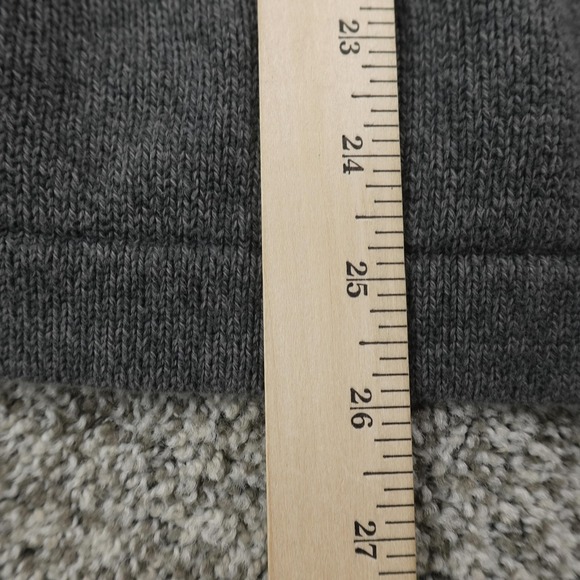 Eddie Bauer Sweater Mens M Gray Full Zip Mock Neck Knit Jacket Outdoor Hiking - Picture 8 of 10